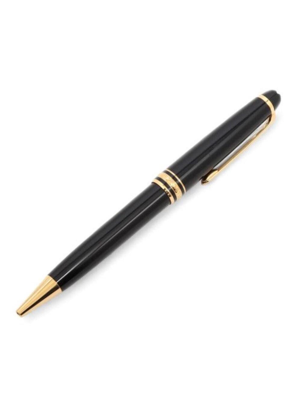 Montblanc Gold Finish Meisterstuck Classique Luxury Ballpoint Pen Resin Black